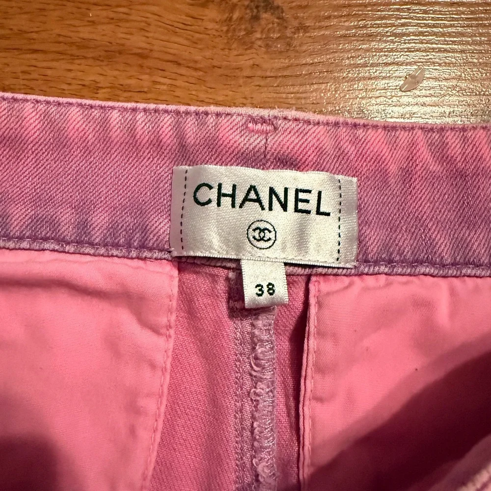 CHANEL WIDE LEG HIGH RISE JEANS - Picture 5 of 11